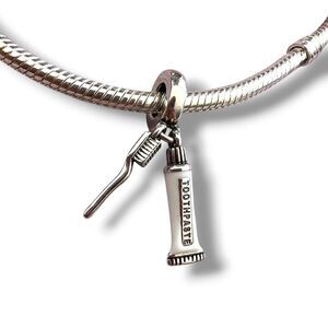Dental Hygiene S925 Sterling Silver Pandora Moments Compatible Charm